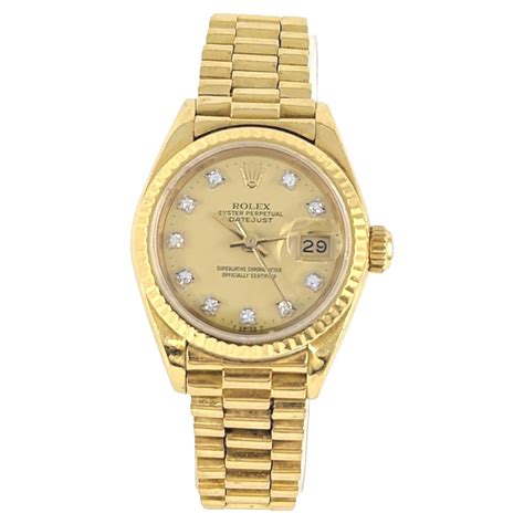 rolex 69178 gold dial|Rolex lady president 69178.